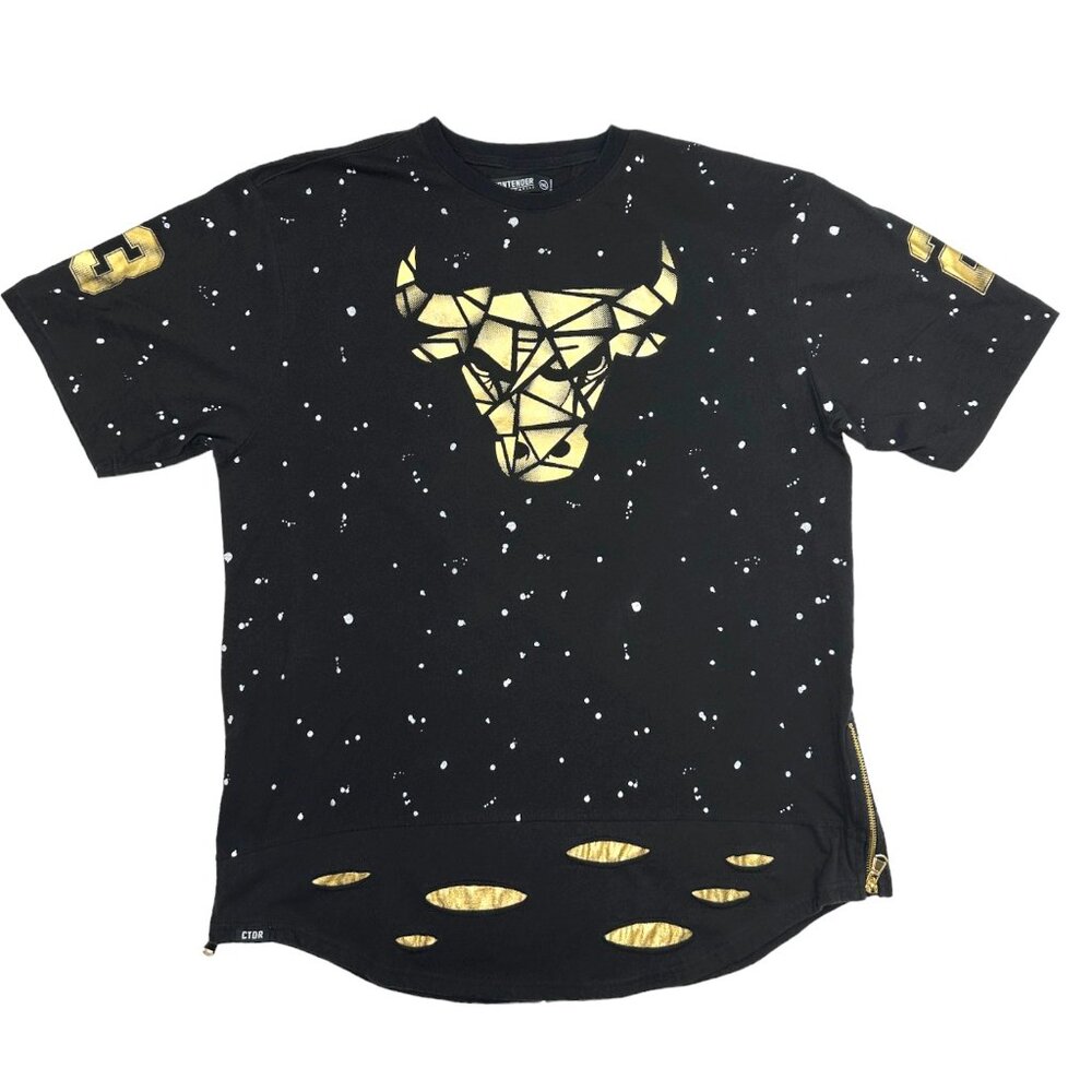 Contender Gold Foil Bulls Tee (3X)